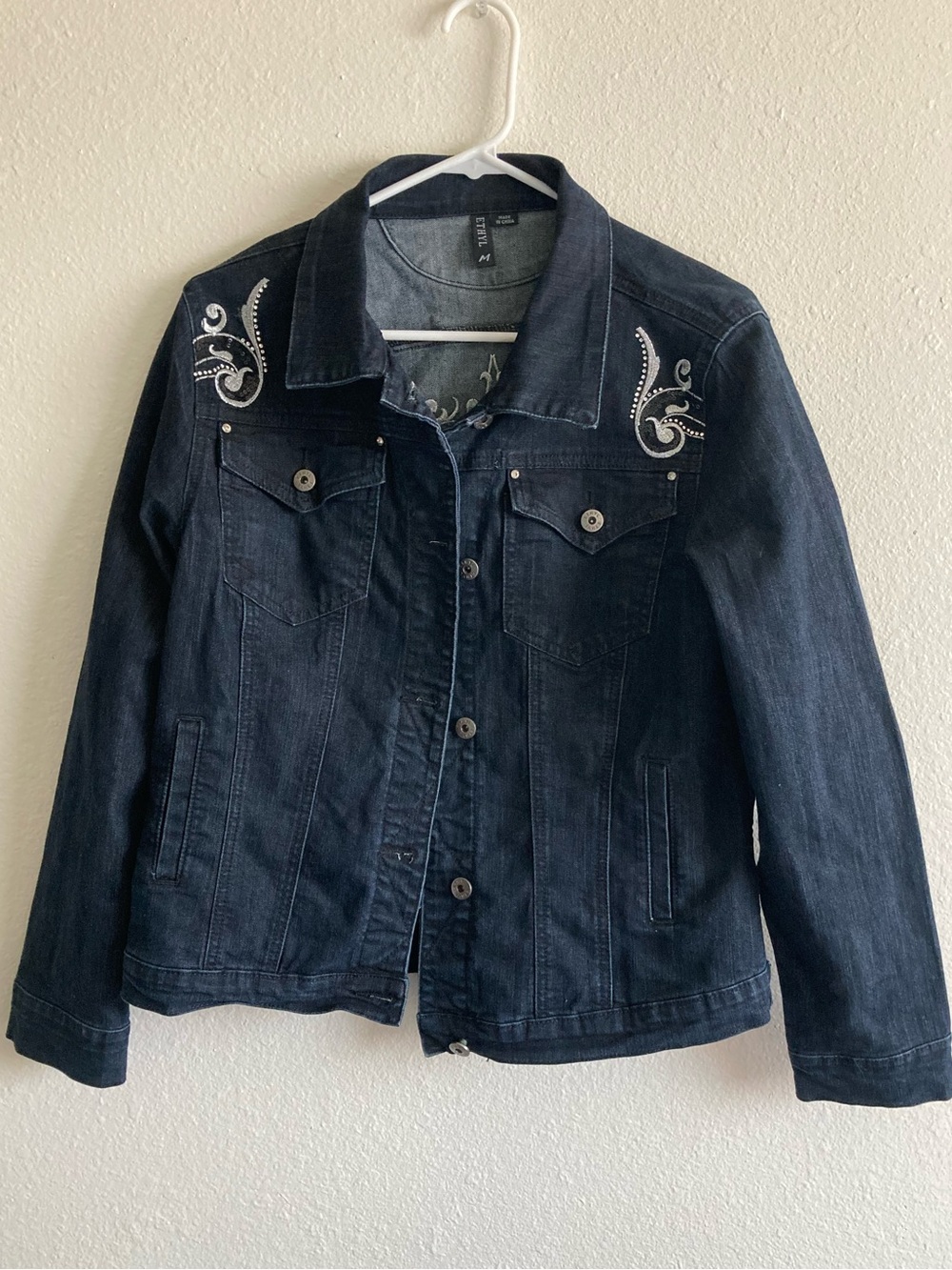 Embroidered Denim Jacket - Women's Ethyl Western Jean Jacket